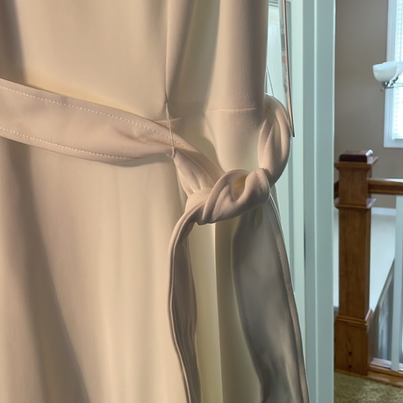 Calvin Klein Ankle Mid Dress with V Neck - Picture 4 of 5